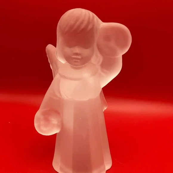 Frosted Glass Angel Figurine - Picture 2 of 7
